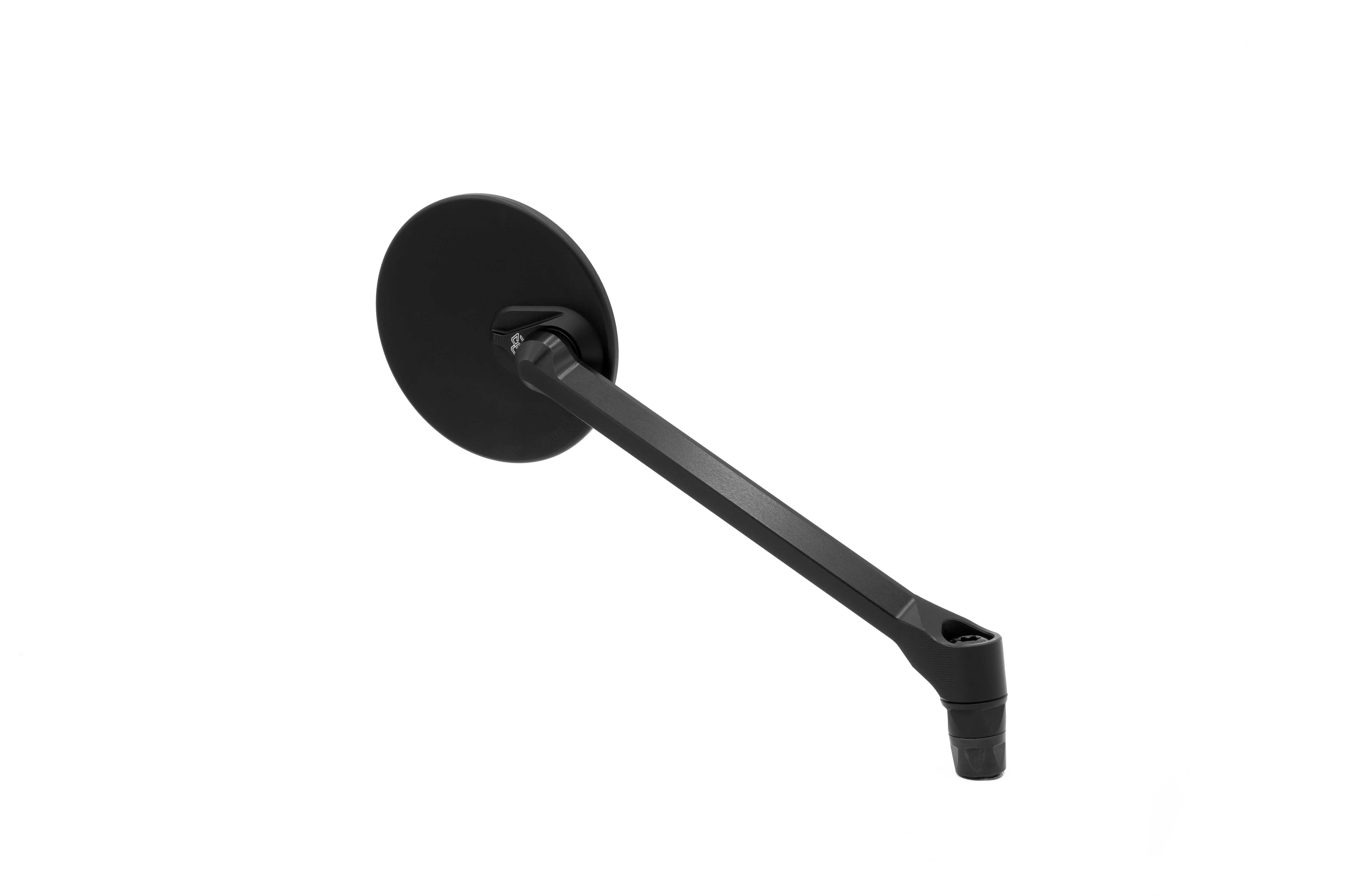MOON dashboard mirror right round black matt