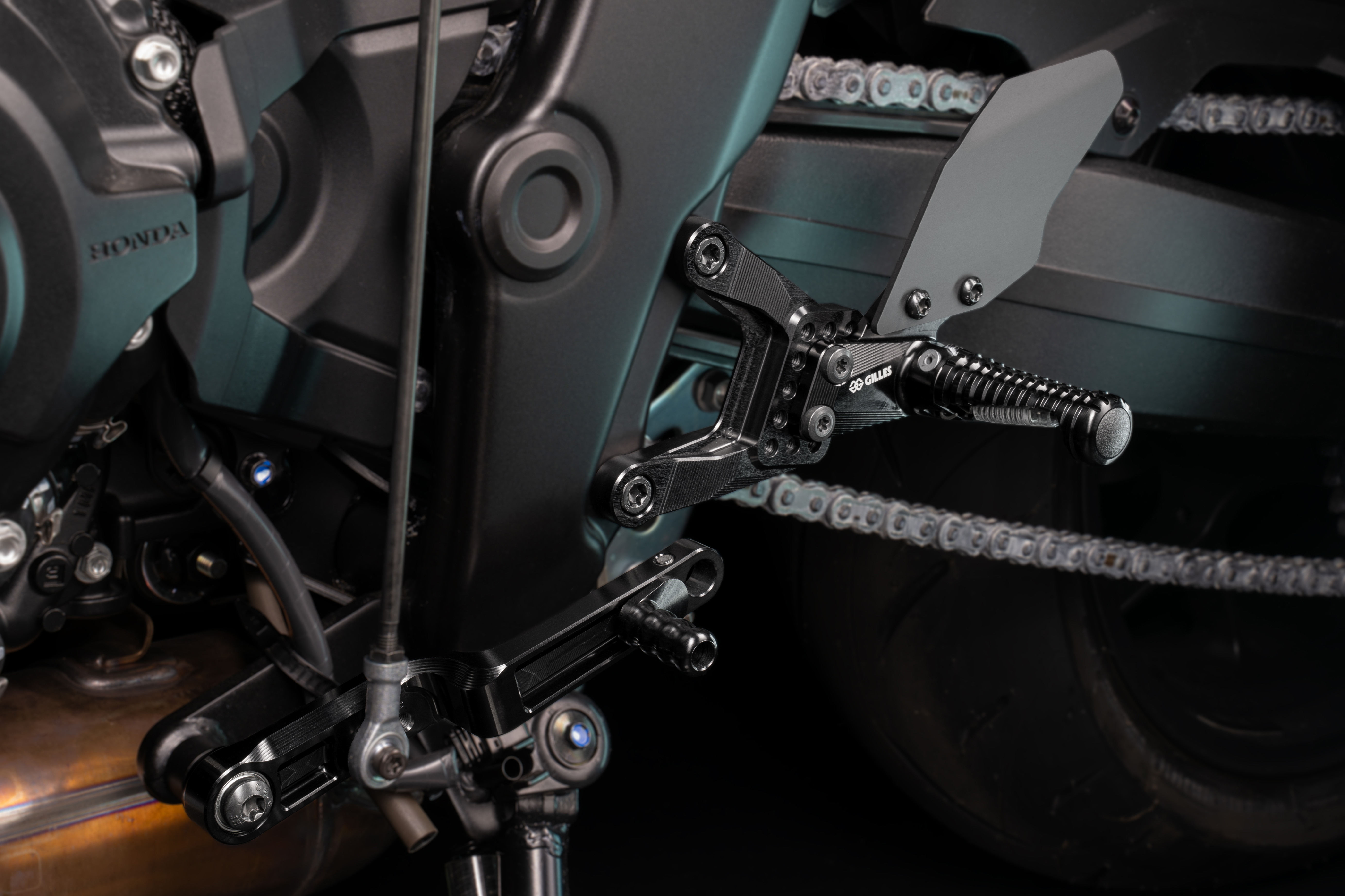 Fußrastenanlage AS31GT3 schwarz