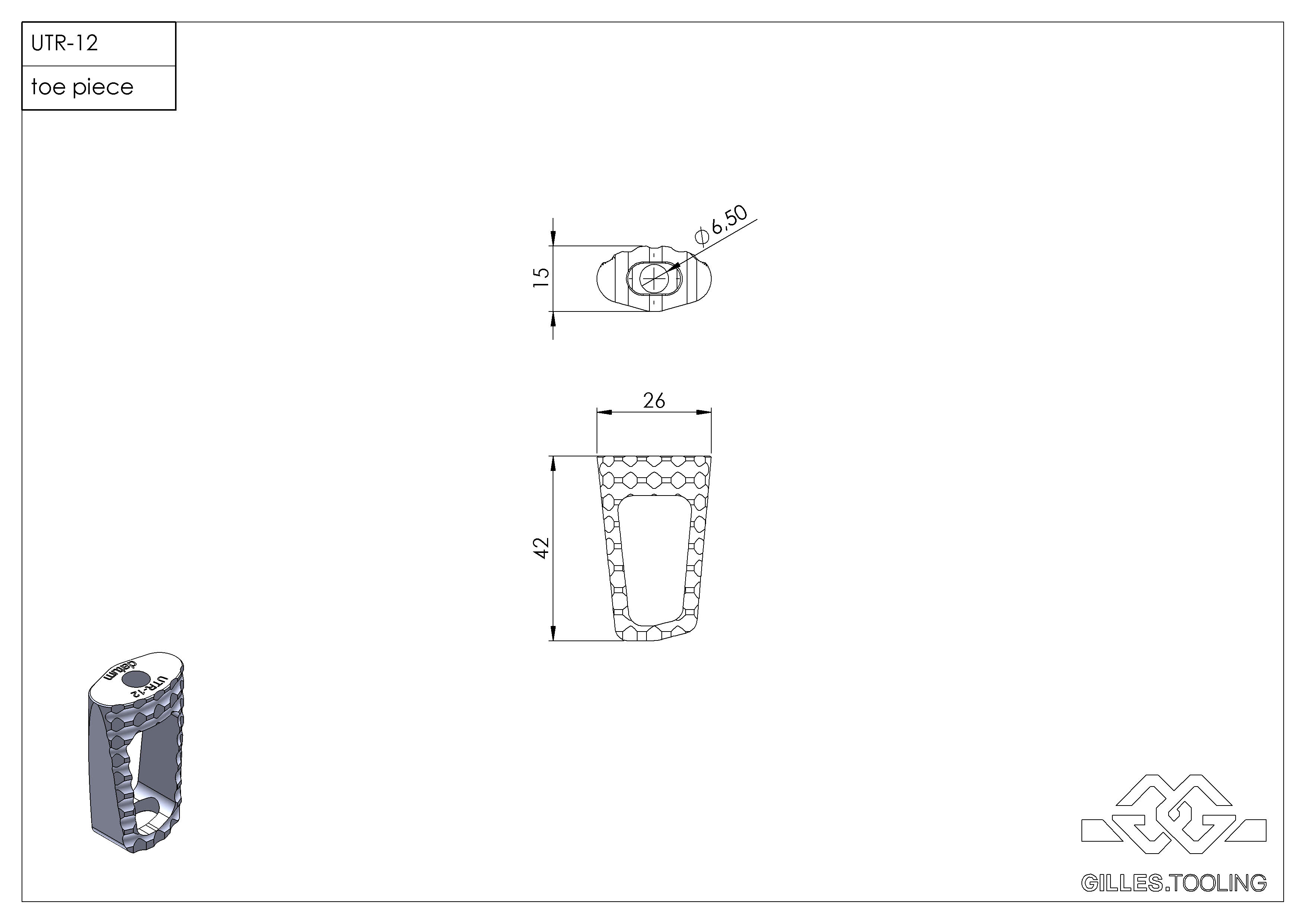 Marchepied droit noir