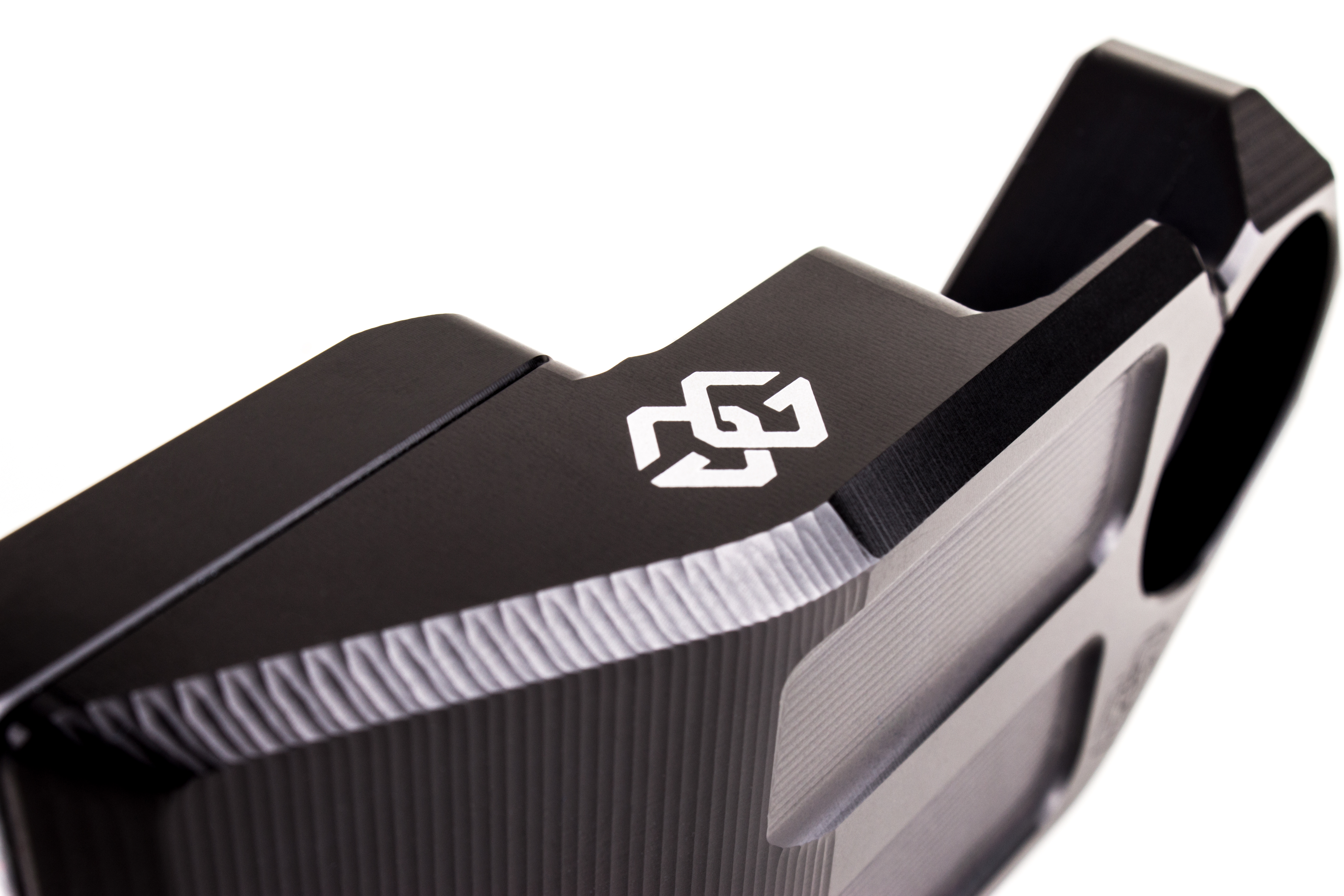 Licence plate holder black-silver