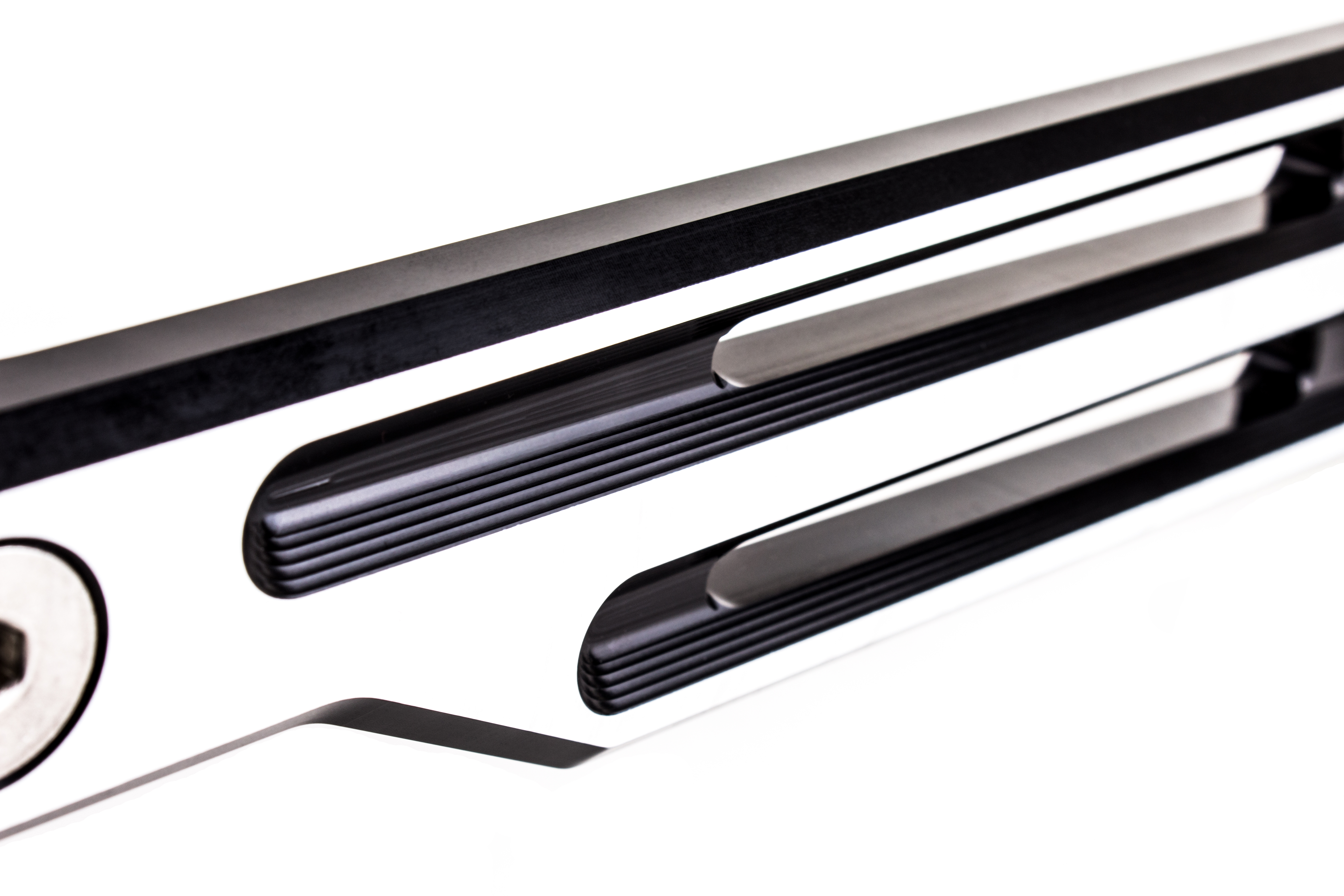 Licence plate holder black-silver