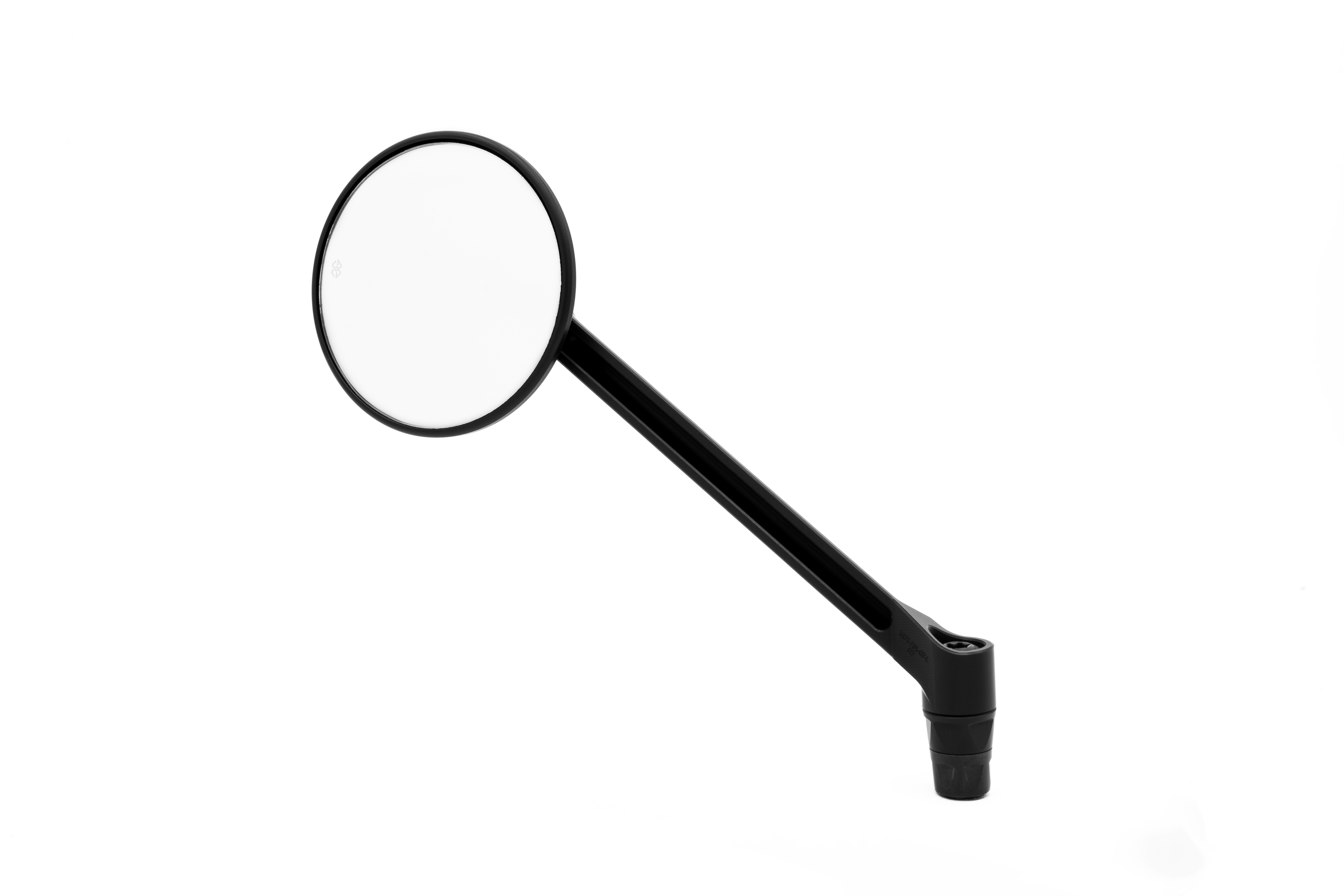 MOON dashboard mirror left round black matt