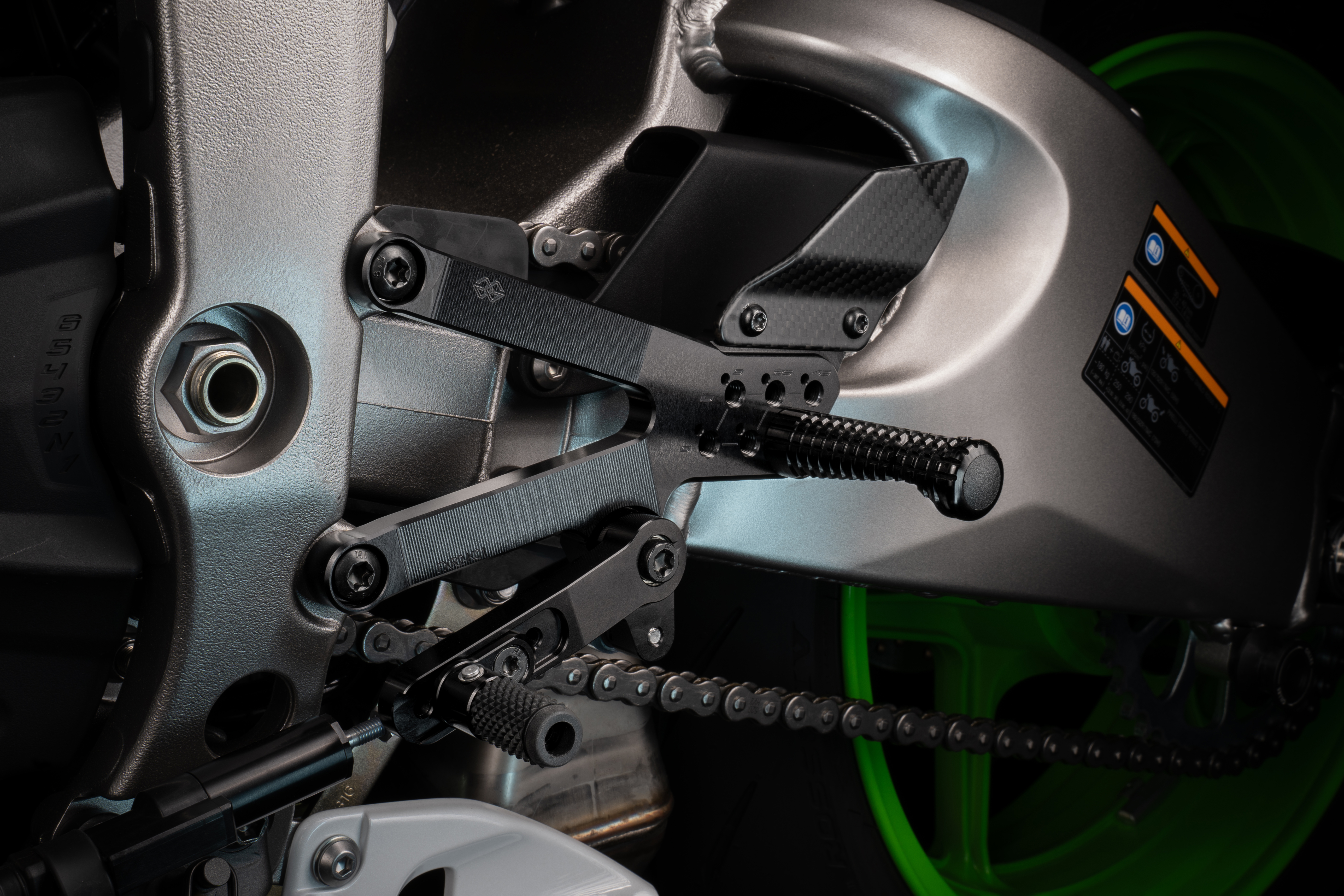 Footrest system FXR black