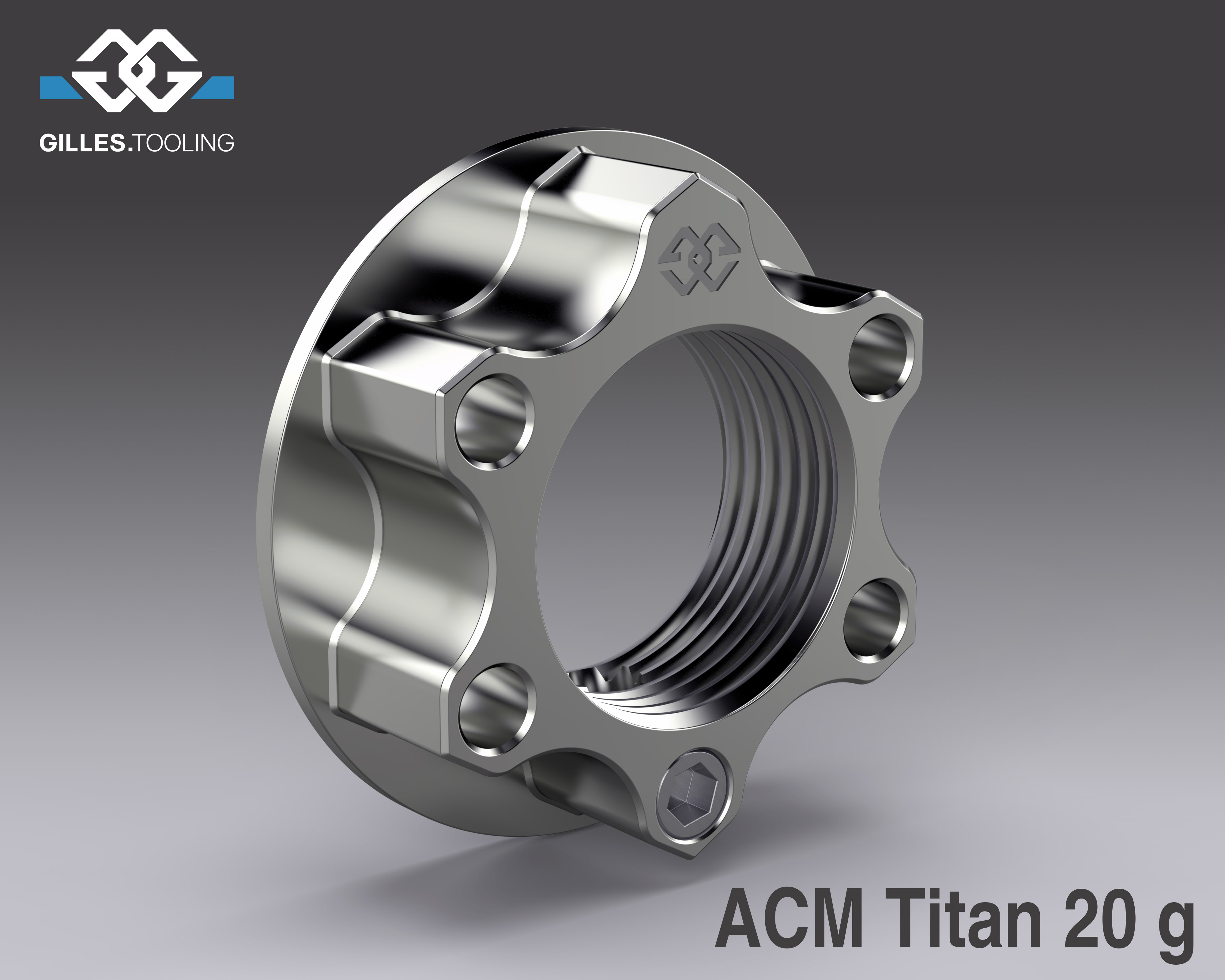 Safety nut ACM titanium M24X1.5 KIT