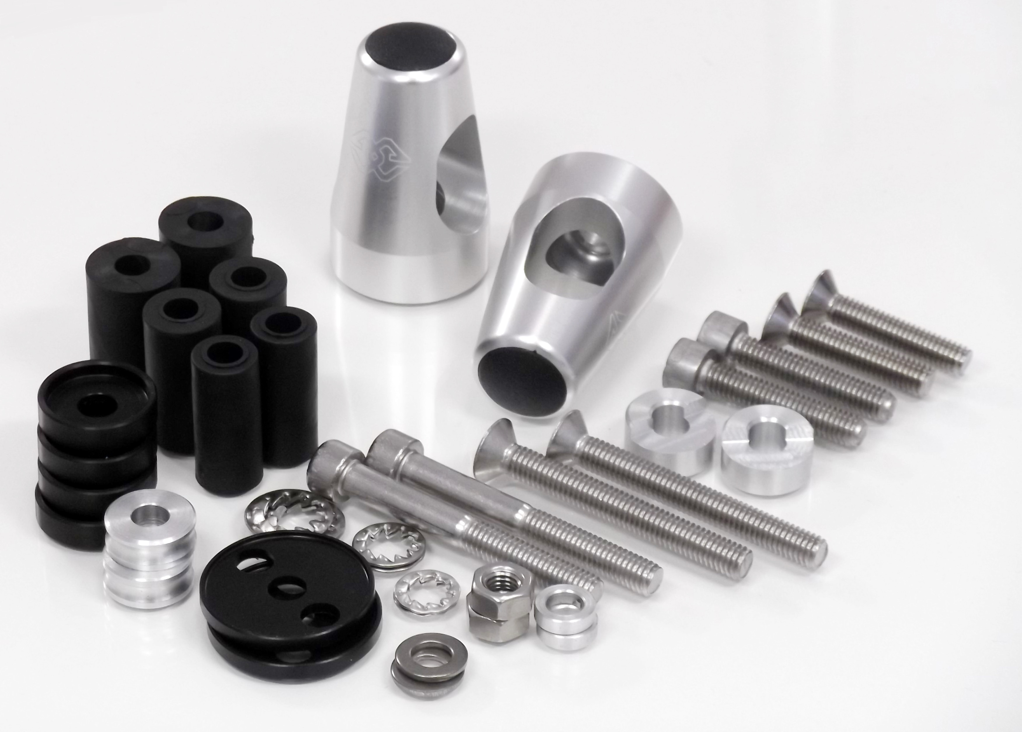 Handlebar weights KIT silver