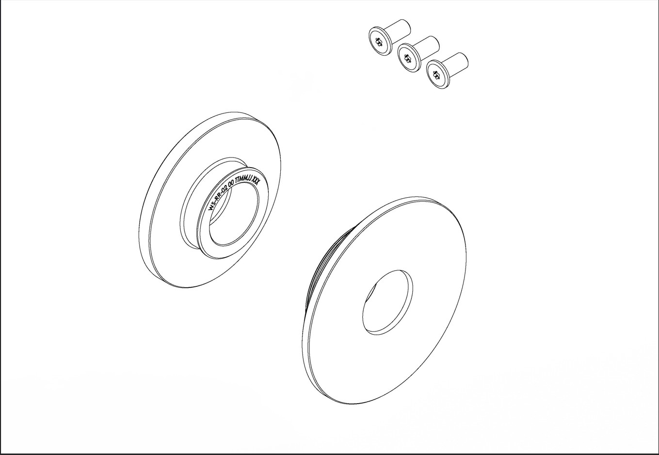 Raddistanzhülsen Kit schwarz