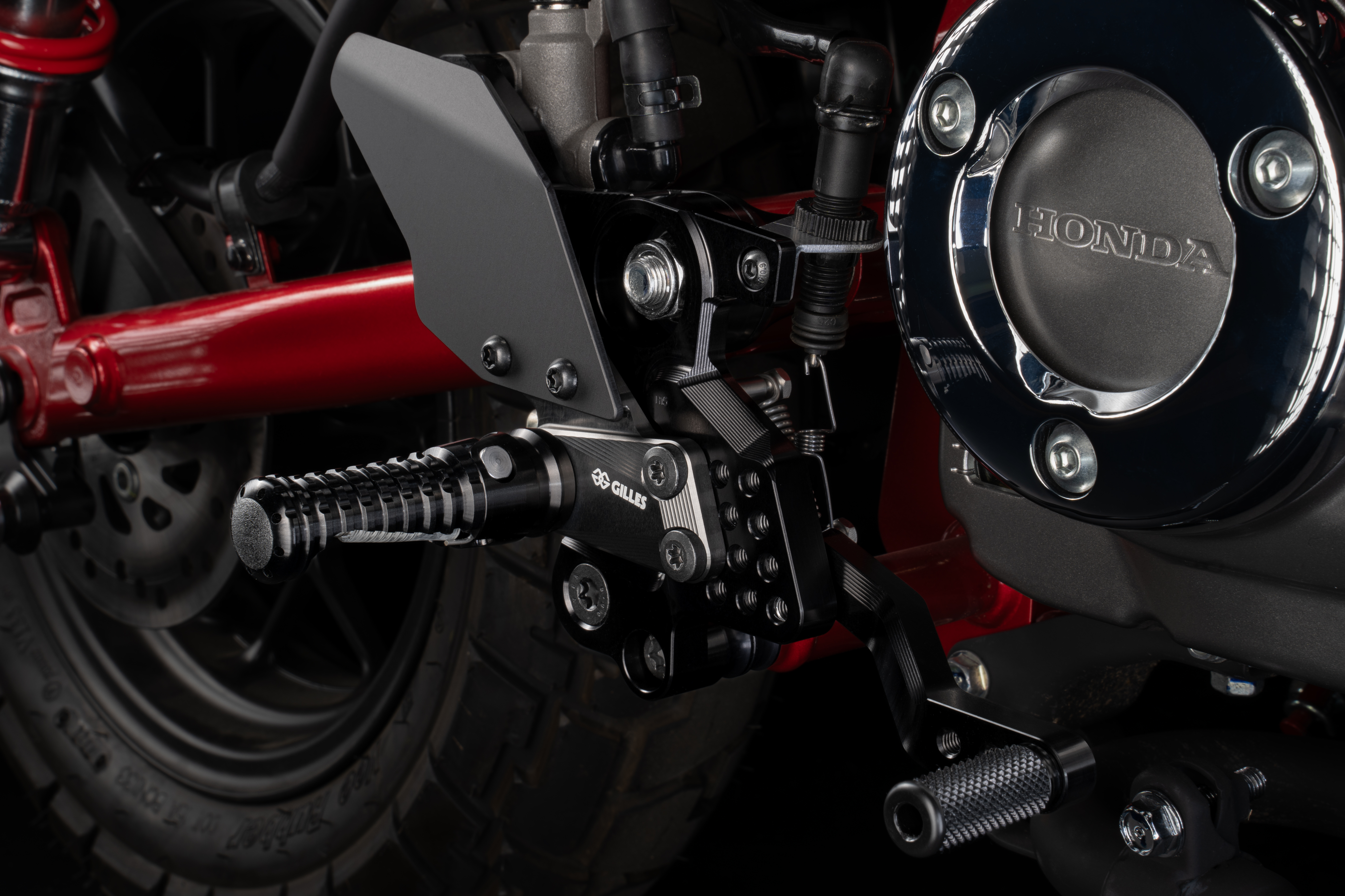 Footrest system AS31GT3 black