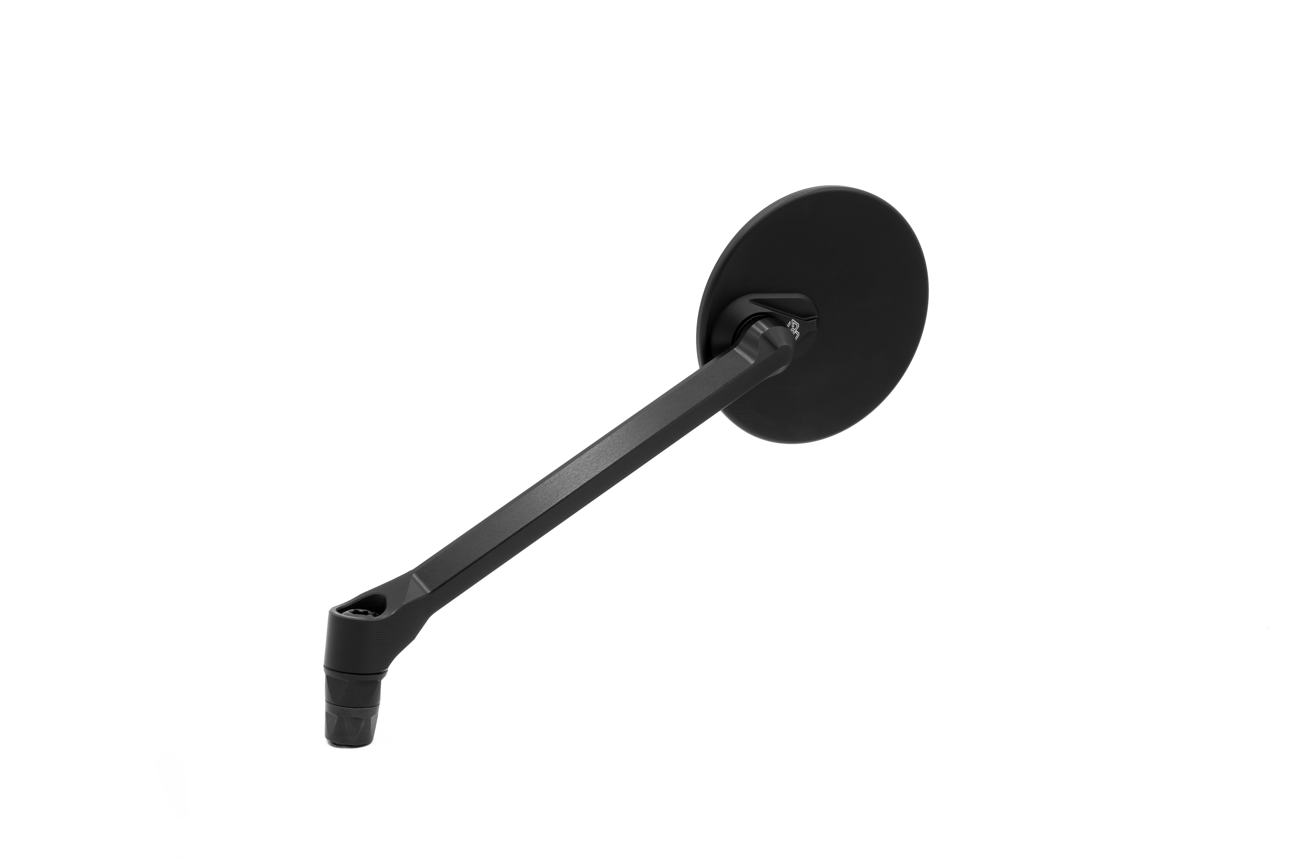 MOON dashboard mirror left round black matt
