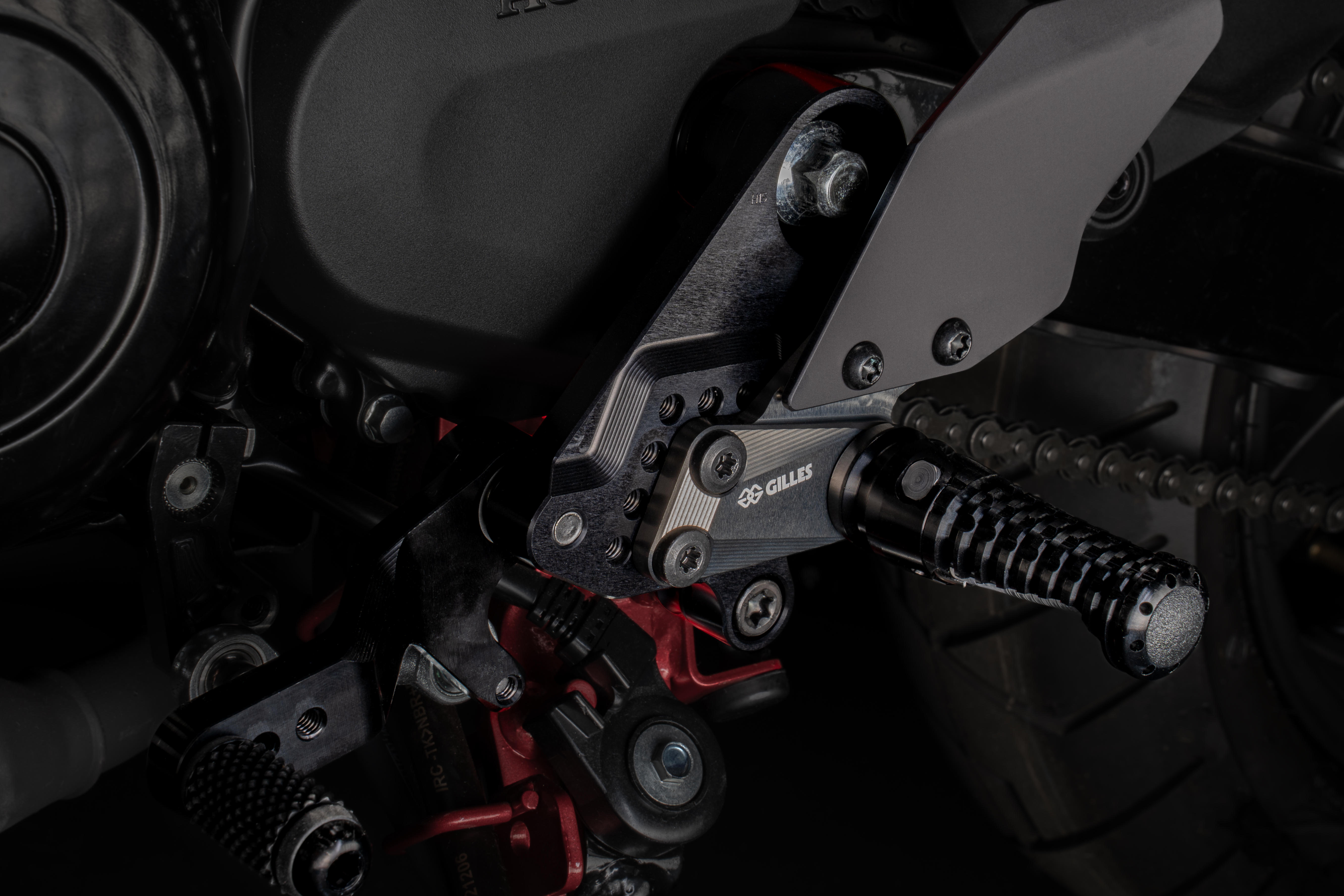 Footrest system AS31GT3 black