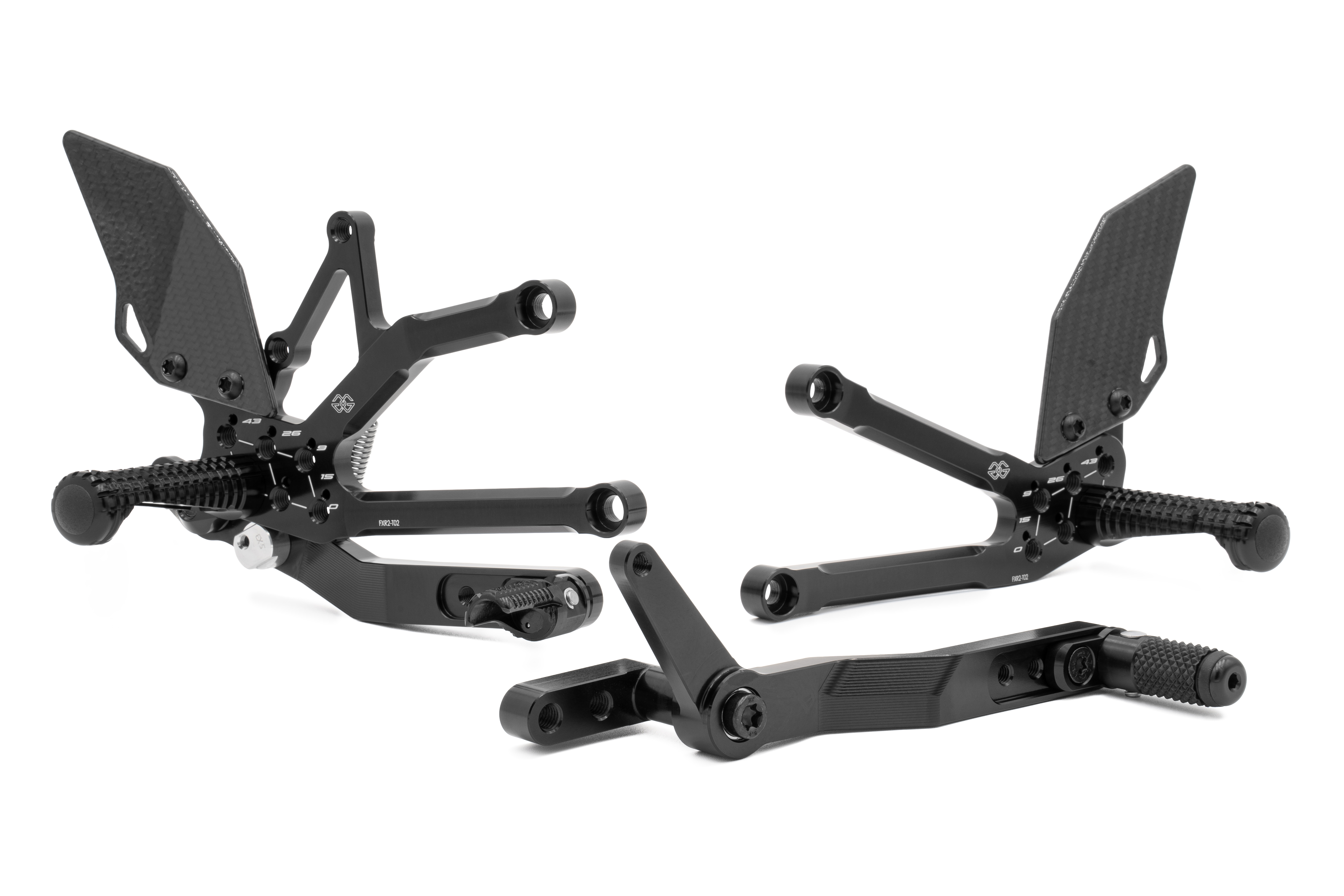 Footrest system FXR black