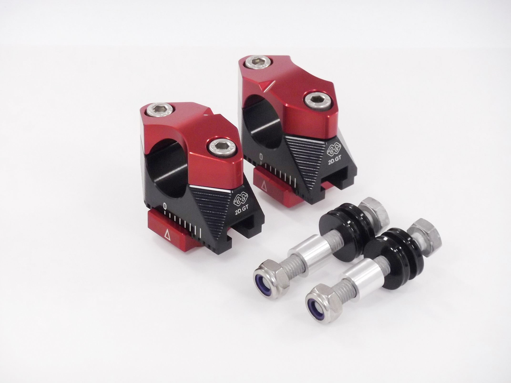 2DGT adjustable handlebar brackets with ABK-02 black