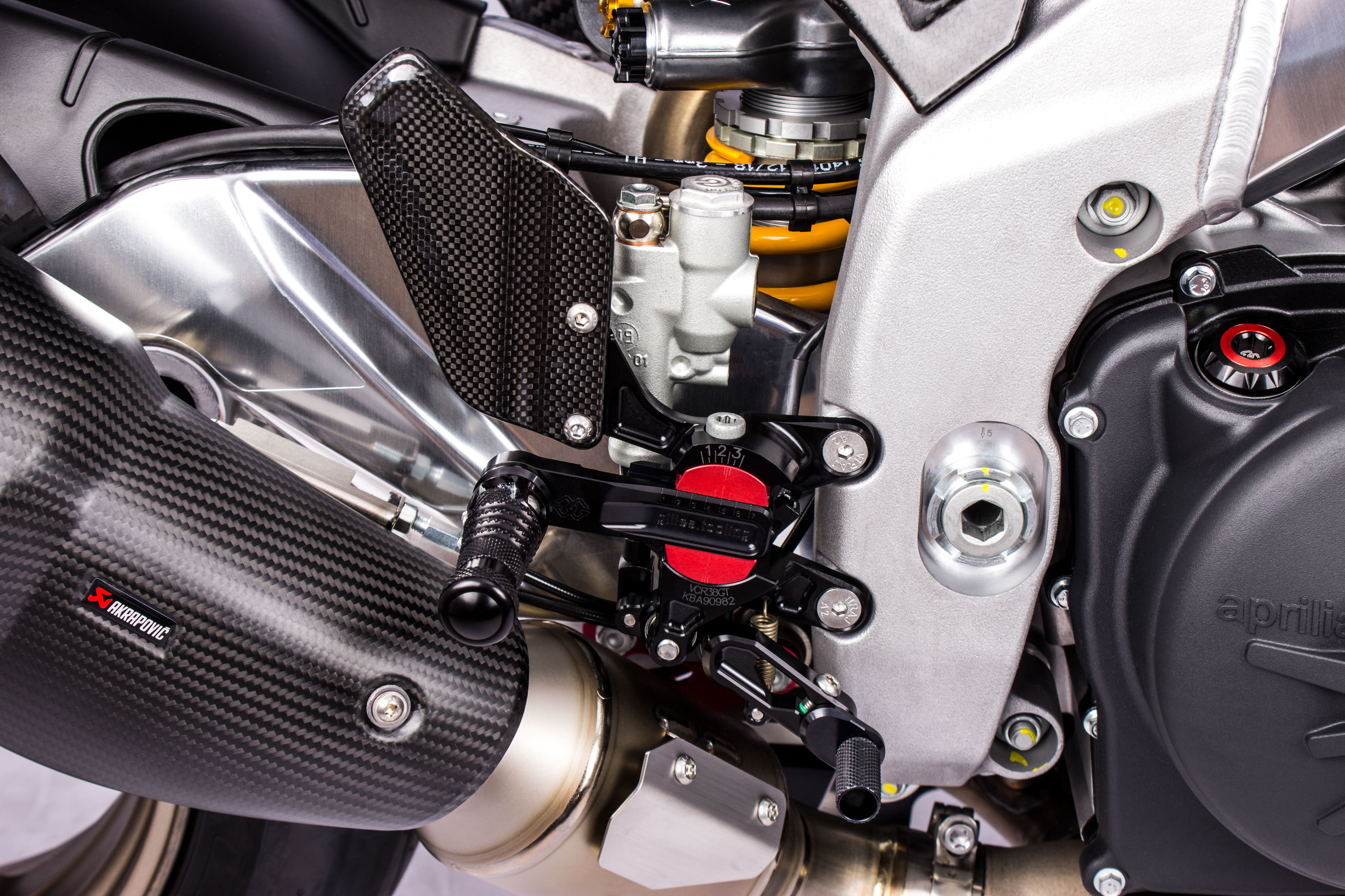 Footrest system VCR38GT black