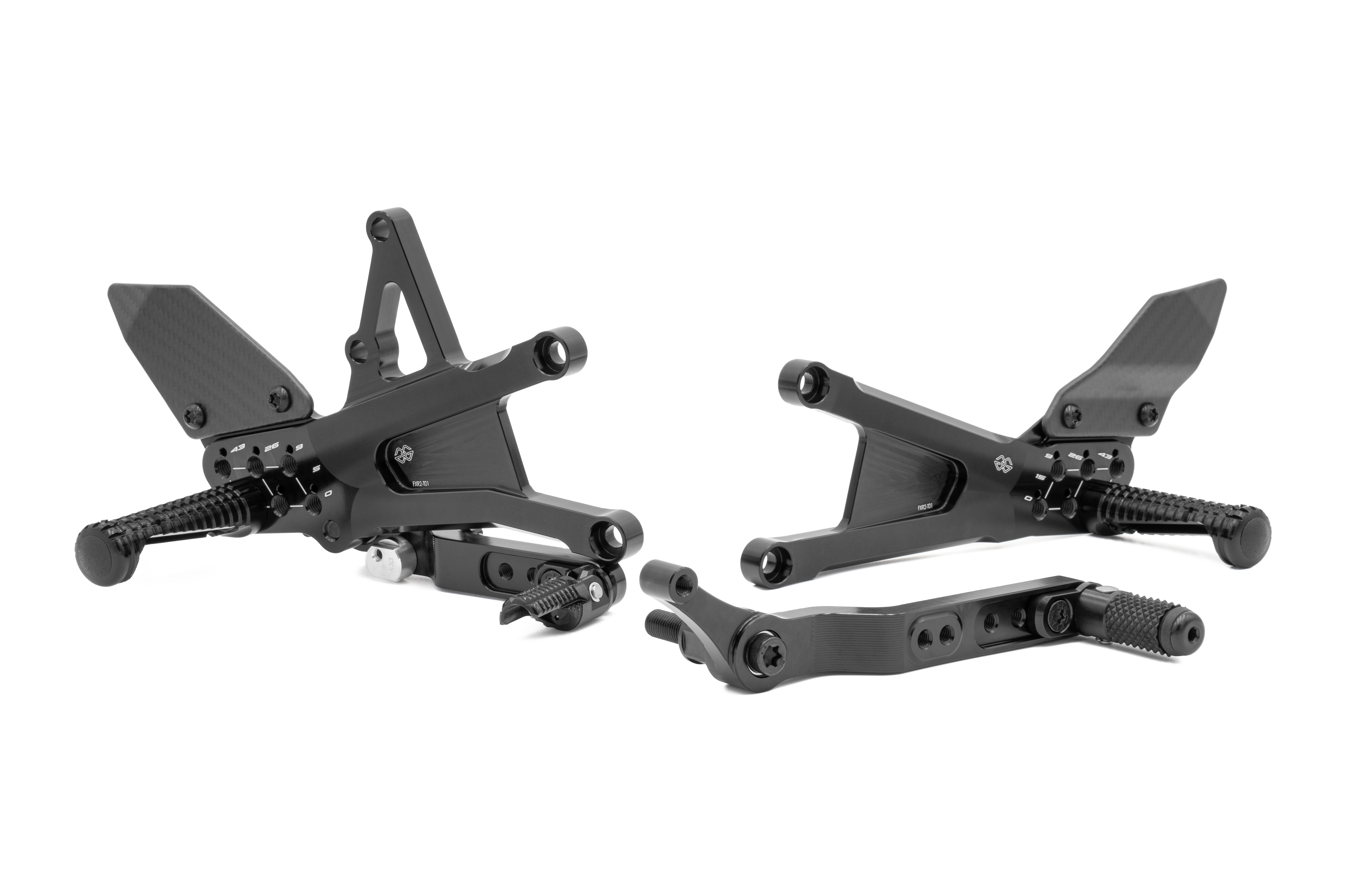 Footrest system FXR black