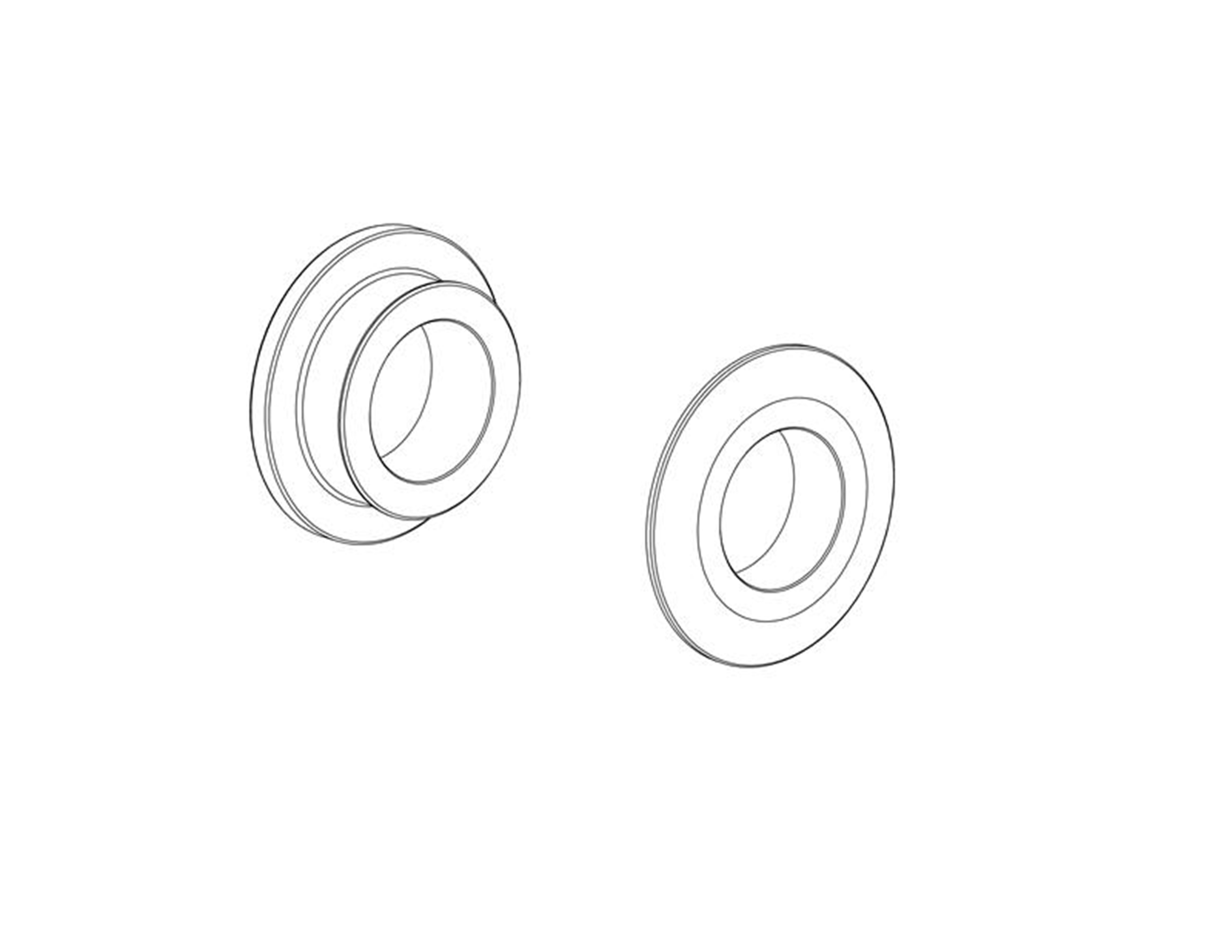 Raddistanzhülsen Kit schwarz hc