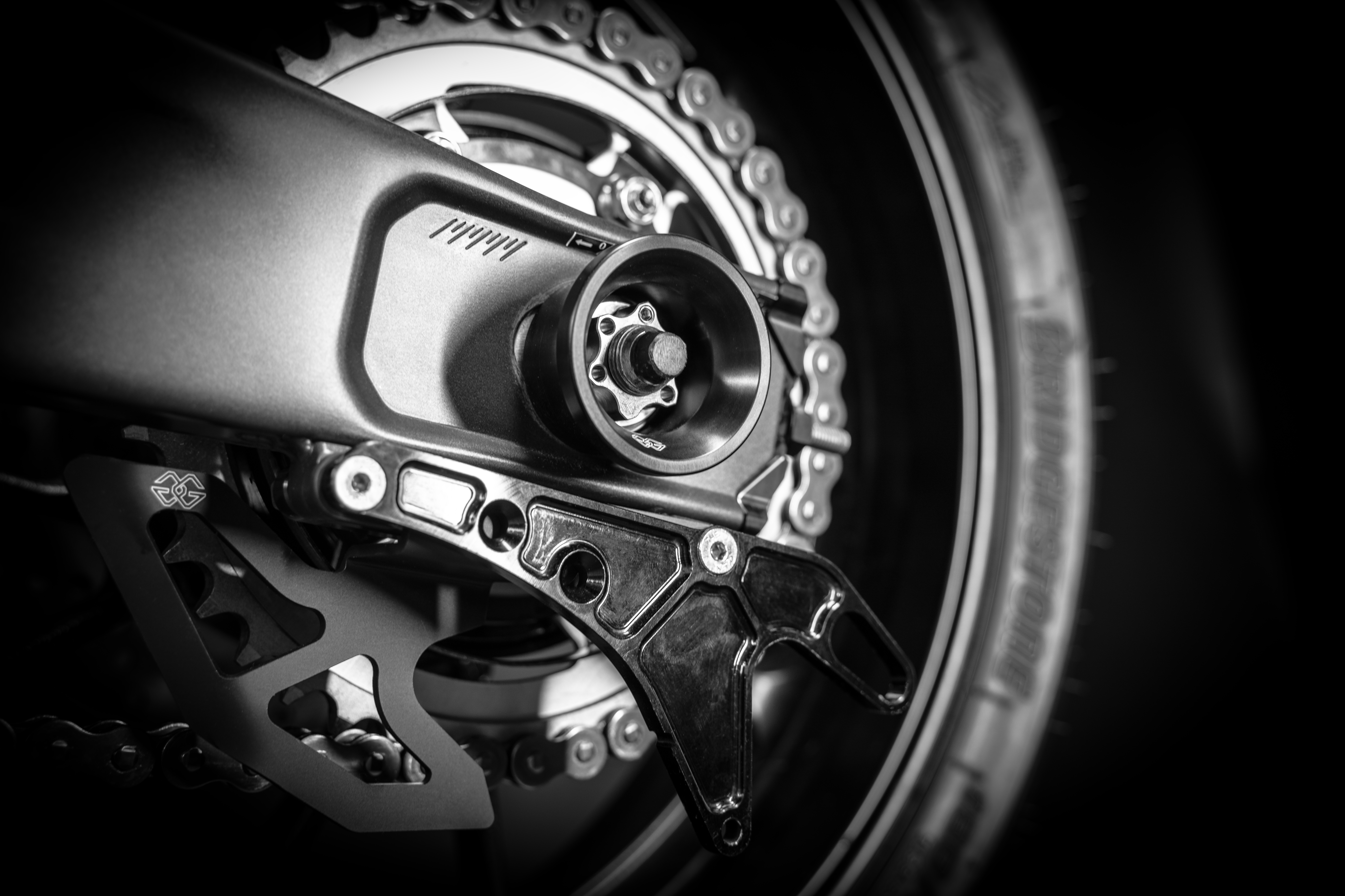 Kettenradabdeckung schwarz