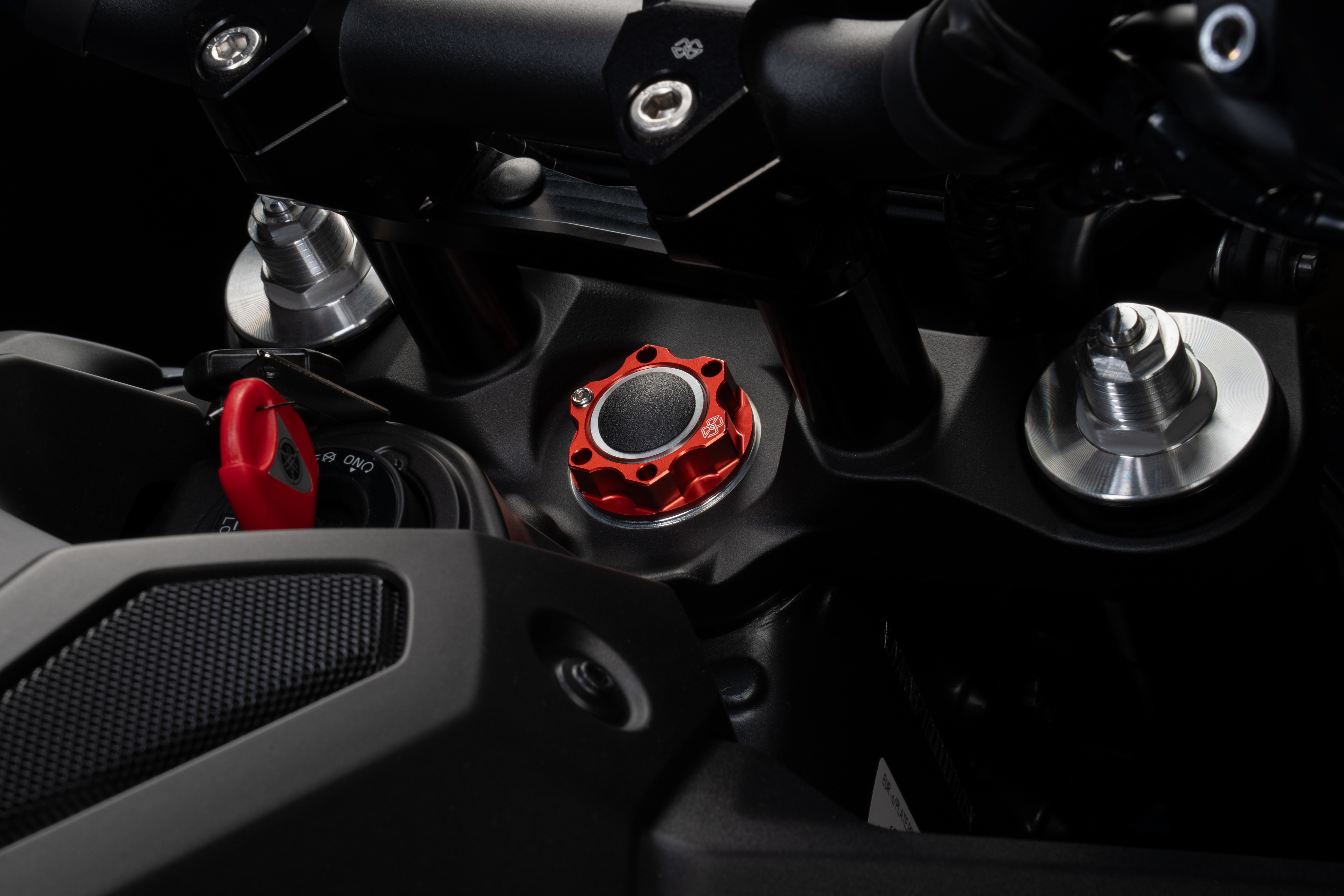 Safety nut ACMA aluminium M28X1.0 KIT red