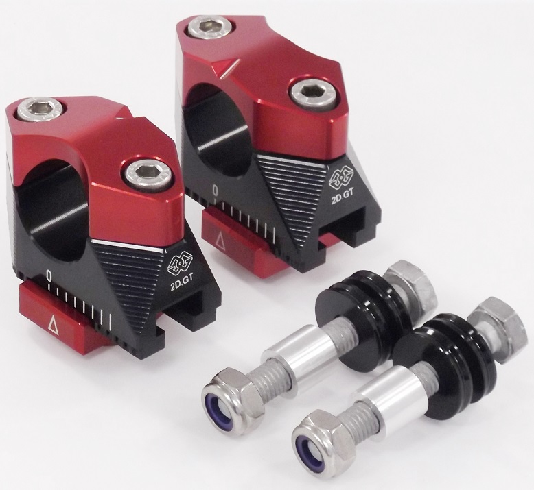 2DGT adjustable handlebar brackets with ABK-06 black