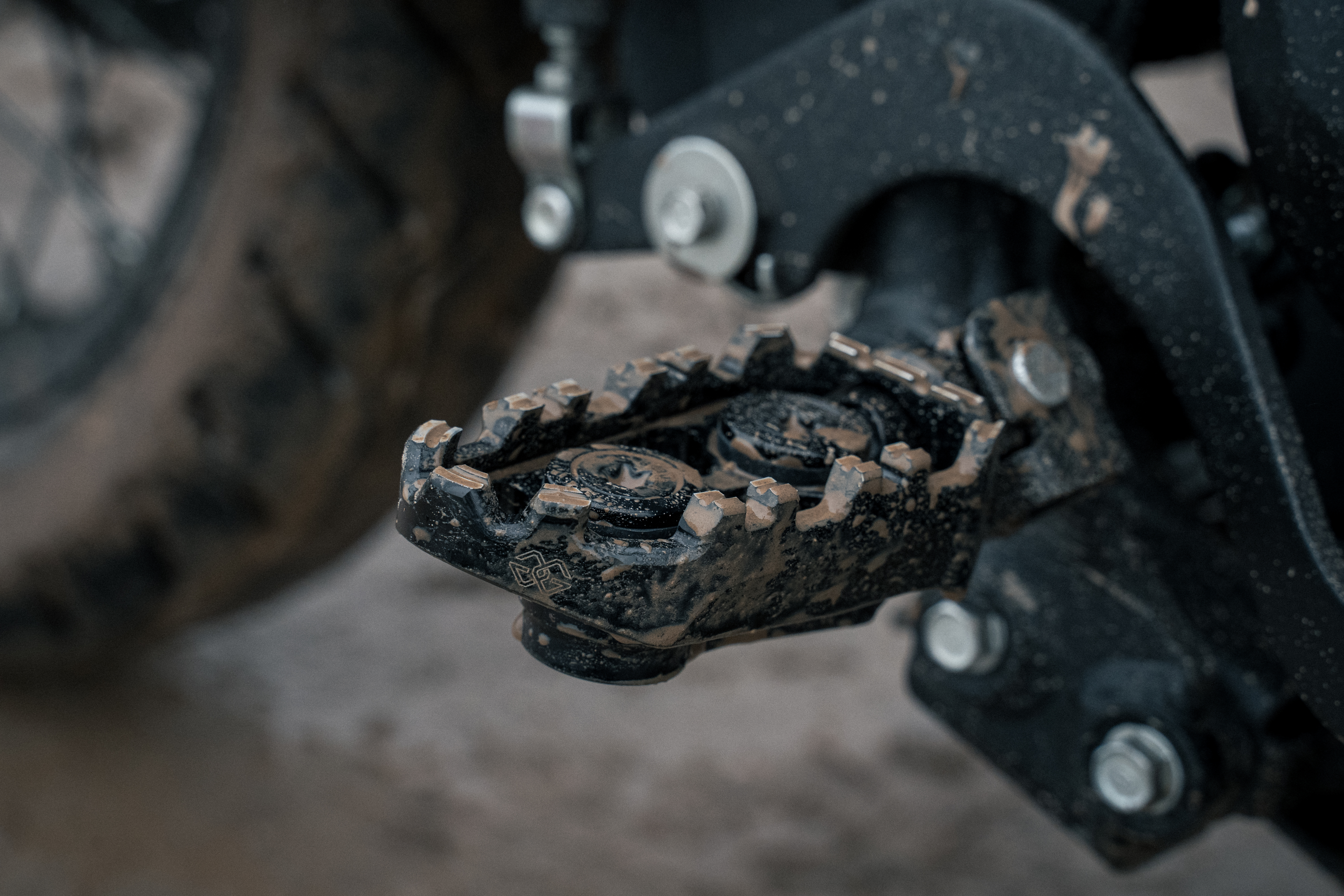 Tech-X Enduro replacement footrest, rider, black