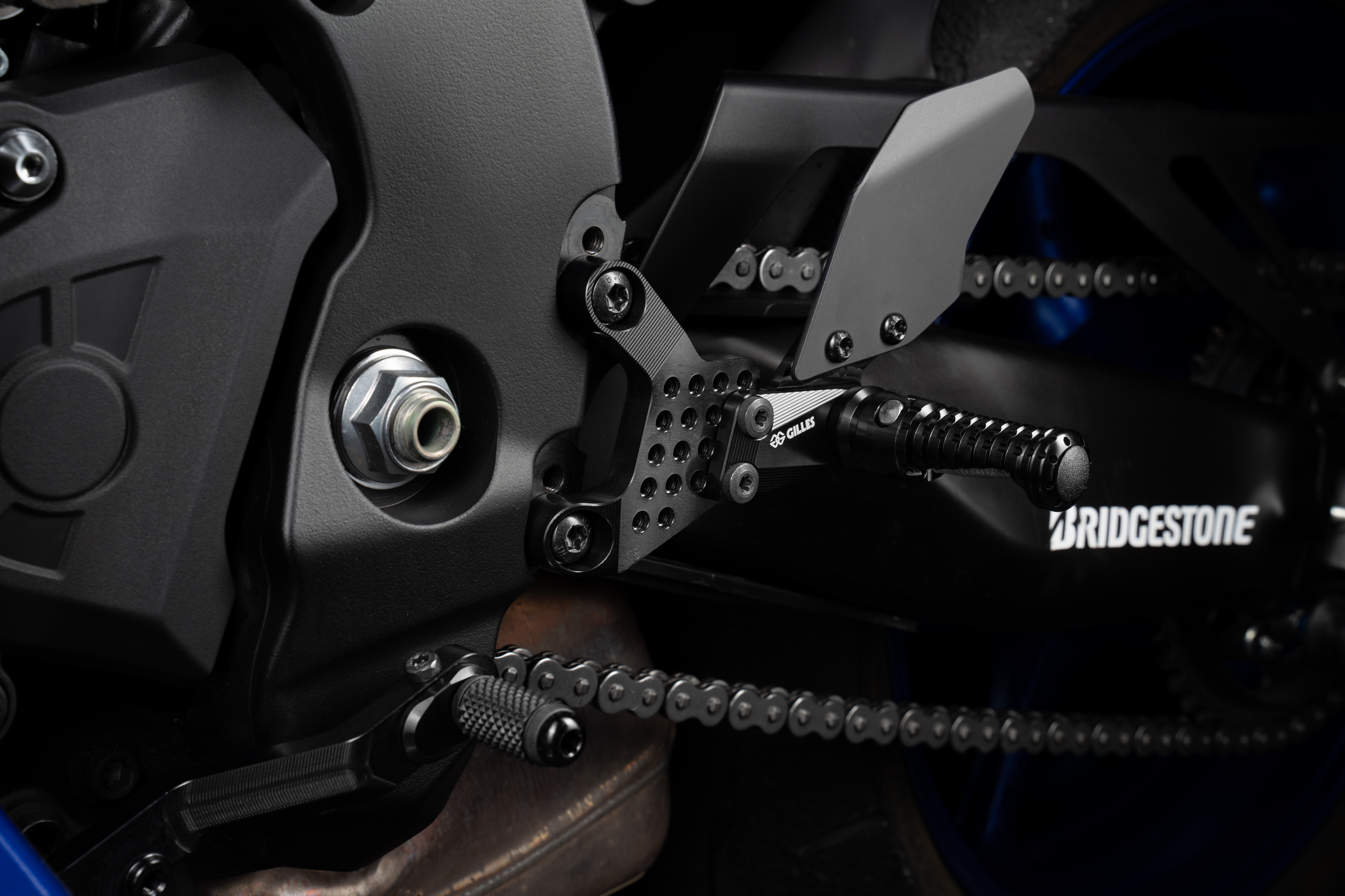 Footrest system AS31GT3 black