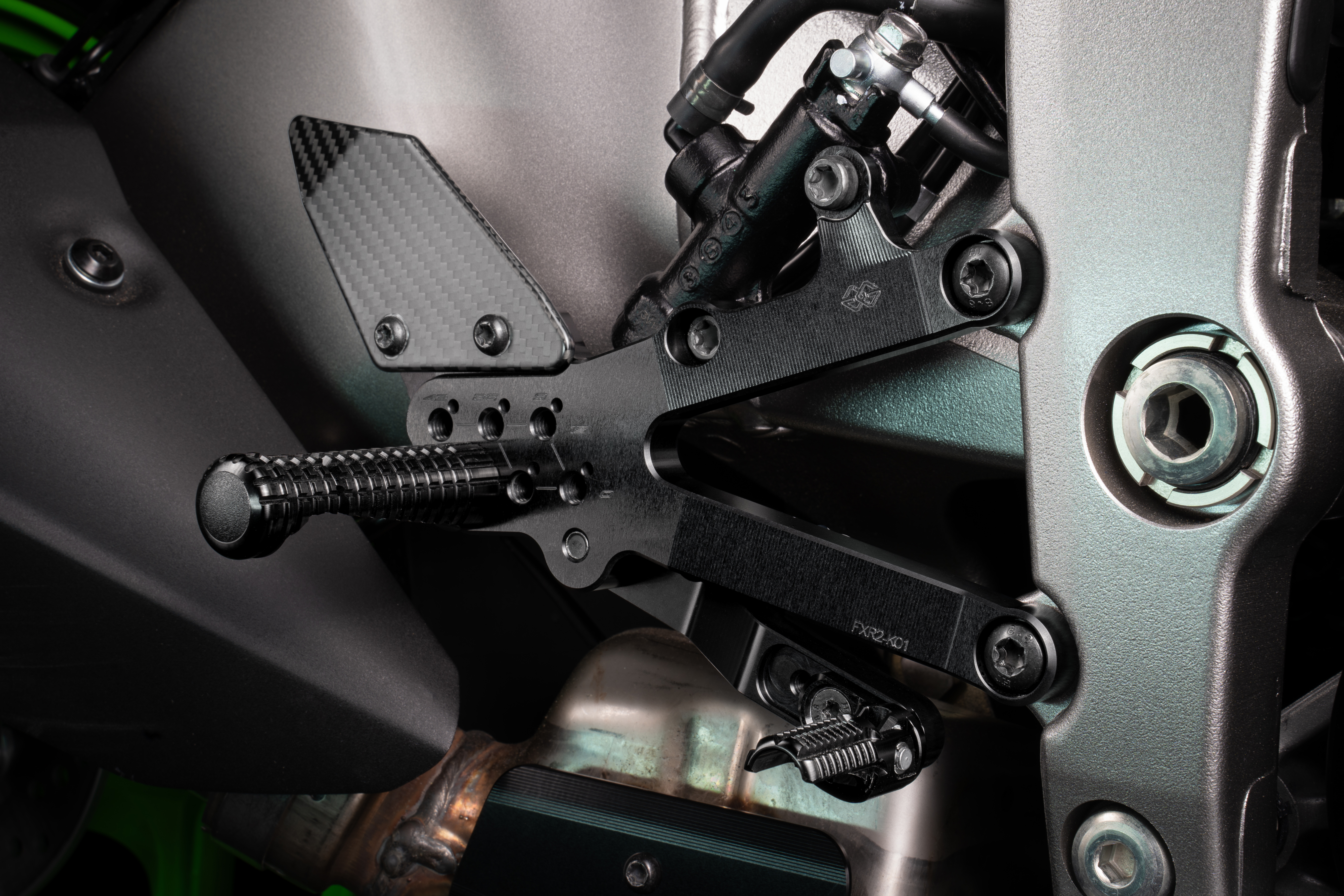 Footrest system FXR black